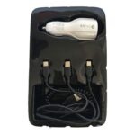 Универсално USB зарядно за кола с два порта и USB кабел 3 в 1  В - Image 3