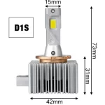 Led-Xenon-D1S -Canbus Комплект-2бр.+150% по-ярка светлина