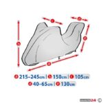 Покривало за мотор Kegel серия Basic размер Adventure тип кутия сиво - Image 2