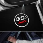 Проектор на лого за врати Audi A1/A3 8V 8P 8L/A4 B5 B6 B7 B8 B9/A5/A6/A7/A8/Q3/Q5/Q7 -Плафон 2 бр. LED