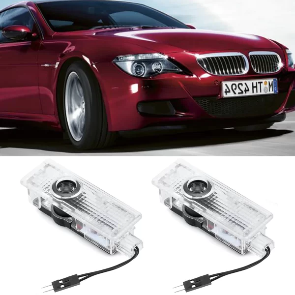 Проектор на лого за врати BMW 1/3/5/6/7 Series X1/X3/X5/X6/Z/E81/E83/E87/E60/E61/E70/E71/E90/E91/F10-Плафони 2 бр.