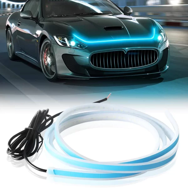 LED Дневни Светлини 180см. лента за капака на автомобила-3590-3