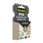 Двойнолепящо тиксо 3M Scotch FIX 19мм х 1.5м до 7кг Интериор - Image 2