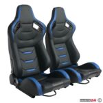Спортни седалки за МПС - 1054B ЧЕРНО/СИНЬО