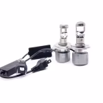 Лед крушки с лупа А80 за фарове Н4 Canbus 12-24V 220W 30000LM 5700К - Image 3