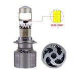 Лед крушки с лупа А80 за фарове Н7 Canbus 12-24V 220W 30000LM 5700К - Image 4