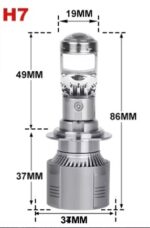 Лед крушки с лупа А80 за фарове Н7 Canbus 12-24V 220W 30000LM 5700К - Image 6